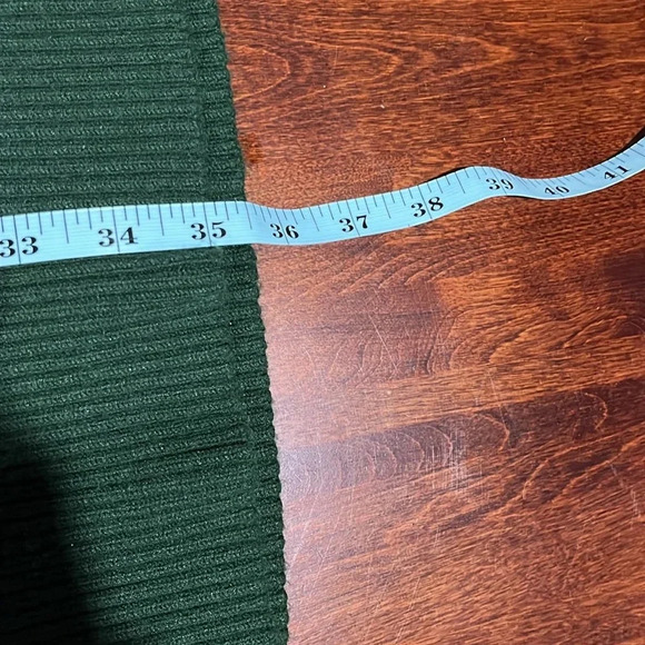 Lulu’s Womens Sweater Dress S Forest Green Midi Ribbed Cutout Back Bodycon EUC - Picture 10 of 11